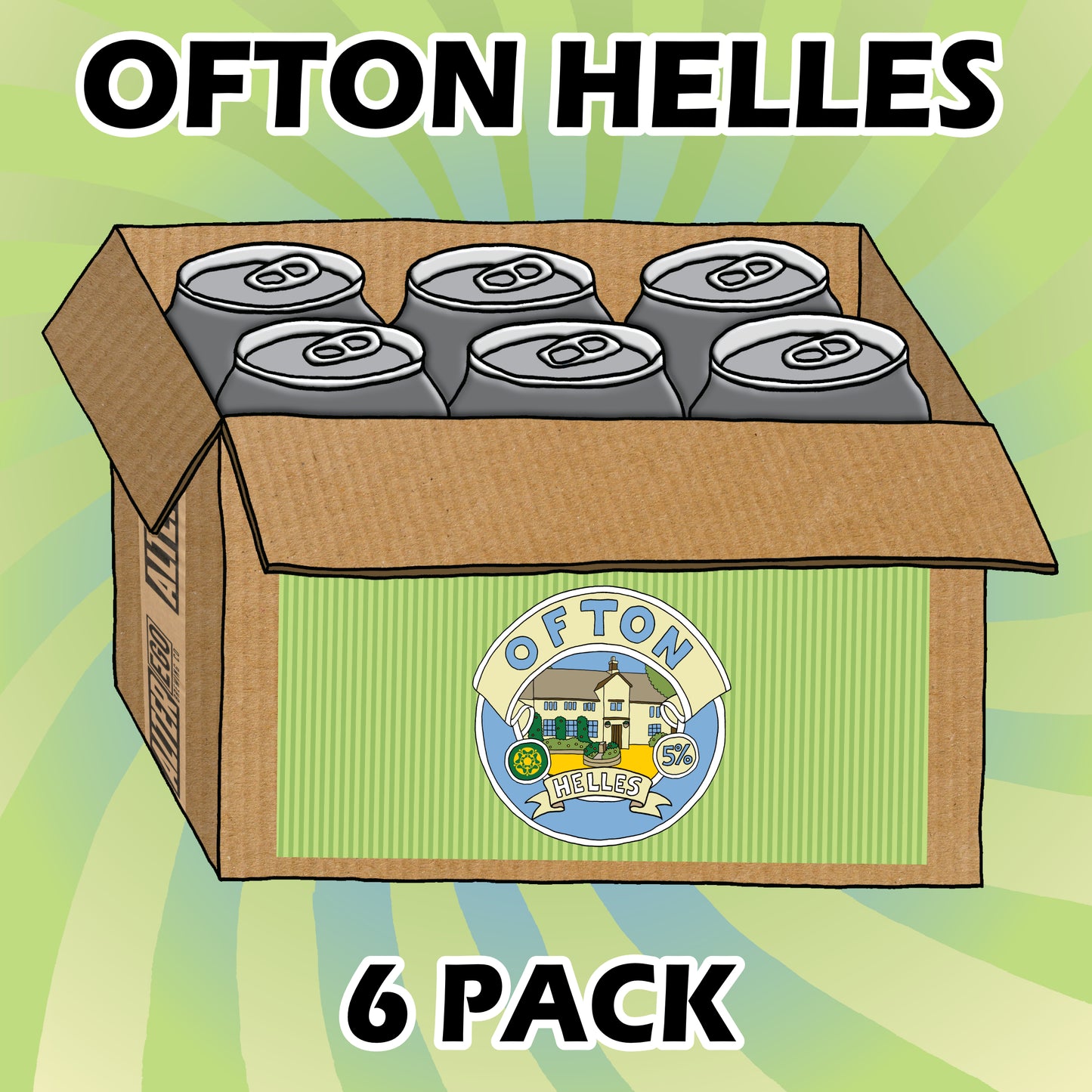 Ofton Helles 5% Helles Lager - 6 Pack